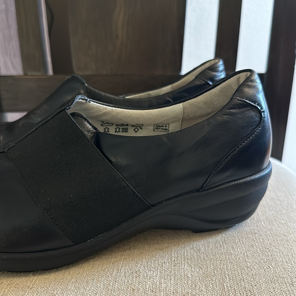 Waldlaufer Women’s Leather Biker Style Shoes Flats Black Size 9 (UK 7) - Picture 2 of 12